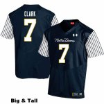 Notre Dame Fighting Irish Men's Brendon Clark #7 Navy Under Armour Alternate Authentic Stitched Big & Tall College NCAA Football Jersey XCY6299JJ